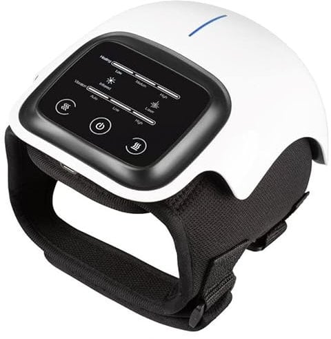 GLOBAL RELAX® | VITALZEN KNEE Knie-Massagegerät | Infrarot-Laser-Wärme- I Vibrations-Knie-Massagegerät | Massagegerät zur Linderung von Knieschmerzen und -verletzungen | Kabellos | LED-Touchscreen