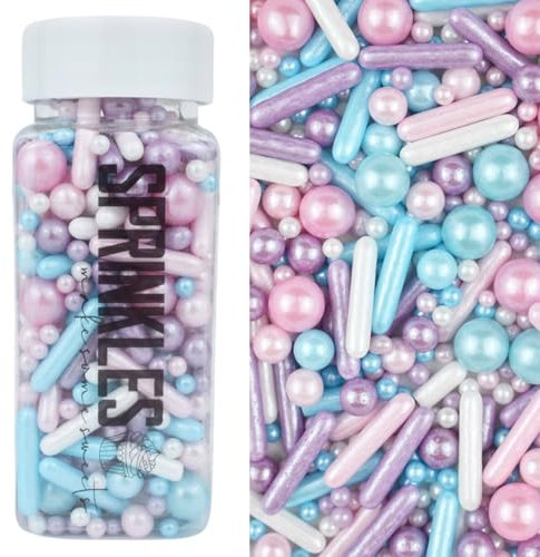 MakeSomeSweets BARBI CAKE Sprinkles - Decorazioni per Torte Commestibili, Vegano, Alta Qualità (100g)