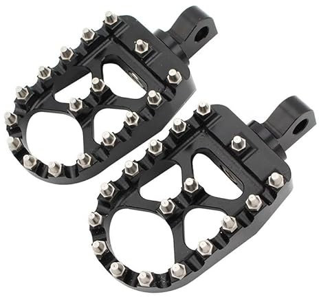HIKOAN Fußstütze Fahrrad Für Dyna Für Fatboy Für Sportster 883 Fußrasten Motorrad Getriebe Shift Bremspedale Toe Shifter Peg Motorrad Pedale Motorrad-Beifahrerfußstütze (Color : Riot Peg Bl-ack)