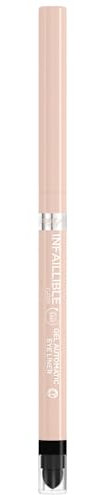 L'Oréal Paris Wasserfester Eyeliner mit Gel-Formel, Für einen ausdrucksstarken Lidstrich, Hält den ganzen Tag, Infaillible Gel Automatic Grip Meta Light Eyeliner, Bright Nude