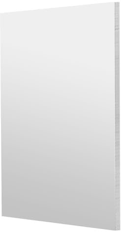 QUARKZMAN Chapa de Aluminio 6061 T651, 8 x 16 x 1/4 Pulgadas, Lámina de Aluminio Tratada Térmicamente, Plancha Metálica Plana Cubierta con Película Protectora