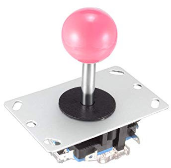 XYWHPGV Joystick Control Stick Rocker Switch 4 Way Pink Ball Top Handle DIY Parts Classic Arcade Game Fighting Competition 4NO Momentary(83773 7e1cc 375f4 a5536 49bbc 4da32