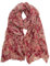 RIIQIICHY Schals Tücher für Damen Rosa Halstuch Damen Schal Tuch Halstücher Frühling Sommer Herbst Winter Leichter Dünn Groß Schal Blattmuster Kopftuch