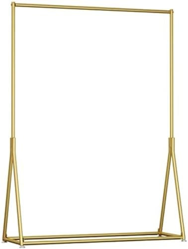 Kleiderständer, Bodenstehender Kleiderbügel, Kleiderstange, Goldfarbe, Ng-Belastbarkeit, Geeignet Für Einkaufszentren/Bekleidungsgeschäfte/,Gold,120 * 150Cm