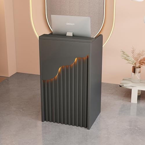 GYDUHYE Kassentisch für kleine Geschäfte, einfacher Kassiererschrank, moderner L-förmiger Kassenstation, Tisch, Restaurant, Rezeption, Büro, Theke, einfaches und modernes Design