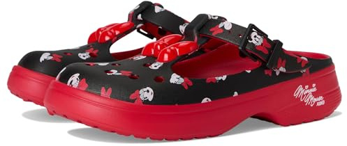 Crocs Damen Disney Mickey & Minnie Mouse Clogs, Minnie Maus, 8 Women/6 Men