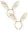 TUONYIS 2 Stück Hasenohren Haarreif Plüsch Hasenohren Stirnband Oster Hasenohren Haarreif Hasenohren Haargummi Halloween Bunny Ears Haarband Ostern Plüsch Hasenohren HaarbäNder für Kinder(Braun)