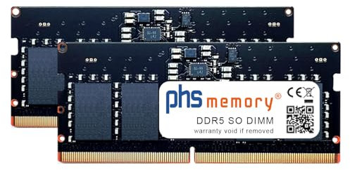 PHS-memory 16GB (2x8GB) Set RAM modulo Compatibile con HP ZBook Fury 16 G10 DDR5 SO DIMM 5600MHz PC5-44800S