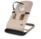 COIL Babywippe, Baby Bouncer, Babyschaukel, Schaukelstuhl, 3-Stufen-Verstellung, Anti-Rutsch-Elemente, ergonomische Polsterung (Beige/Braun)