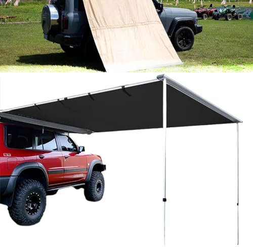 Tente de Camping-Car en Tissu 420D, pour Voiture, côté Coulissant, PU 4 000 mm, Coque en Alliage d'aluminium