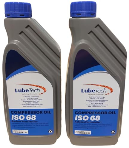 LUBETECH COMPRESSOR OIL ISO VG 68 2 X 1 LTR, A COMPRESSOR OIL SUITABLE FOR RECIPROCATING PISTON COMPRESSORS