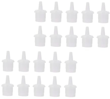 AUTSUPPL 60Pcs Eyelash Glue Bottle Nozzle Replacement Caps Anti-Clogging Plug for Cyanoacrylate Lash Adhesive Convenient Storage and Easy Use for Sensitive Eyes