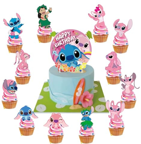 25 Cupcake Toppers, Cake Decoration für Junge Mädchen Geburtstag Themen Party(a