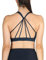 icyzone Damen Yoga Sport-BH mit Gepolstert - Atmungsaktiv Ohne Bügel Sports Bra, Stappy Fitness Gym BH (M, Blueberry)