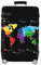 Kofferhülle Elastisch Kofferhülle Bambus Kohlefaser 18-32 Zoll Kofferschutzhülle Gepäck Cover Reisekoffer Hülle Kofferschutz Luggage Cover Gepäckabdeckung (Color 1, M)