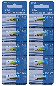 EX-ENEGY 23A A23 21/23 MN21 12V Alkaline Batteries 10 pack for Garage Doors Opener Keyless Entry Doorbells and Alarm Remote