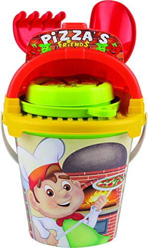 Simba 107114400 Eimergarnitur Pizza, Mehrfarbig
