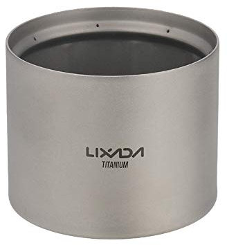 Lixada Mini Titan Spirituskocher Leichter Tragbarer Liquid Alkoholherd, für Outdoor Camping Backpacking Wandern, 6 x 5cm, 50g