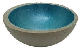 Schale blau petrol Dekoschale Betonschale Schale Schüssel bowl Beton concrete handmade