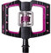 Crankbrothers Mallet DH Fahrradpedale 9/16 Zoll, schwarz/pink