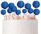 35 Stück Glitzer-Kugeln, Kuchendekoration, Schaumstoffkugel, Kuchenspieße, Mini-Ballon, Cupcake-Einsatz, Bubble-Bälle, DIY-Dekoration für Hochzeit, Jahrestag, Party, Babyparty (Glitzerblau)