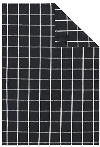 Cawö Home Geschirrtücher Cuisine Zoom Karo 123 schwarz - 97 50x70 cm