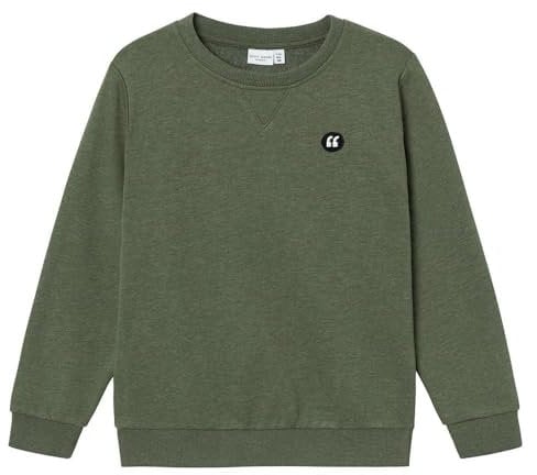 NAME IT Jungen Nkmvimo Ls Bru Noos Sweatshirt, Rifle Green, 116 EU