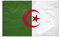 Flagge Algerien – 60 x 90 cm – verstärkter Stoff – nachhaltige Nähte – lebendige Farben – Flagge außen innen – integrierte Ösen – Nationalflagge