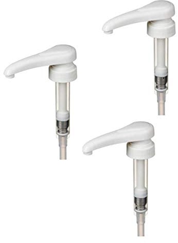 Adems Syrup Pumps for Starbucks Syrup, Skinny Syrup, Jordans, Simply Syrup, Torrani, Sweetbird, Routin Pack Contains White Pumps - Bottle Neck Size 28-410 (1)