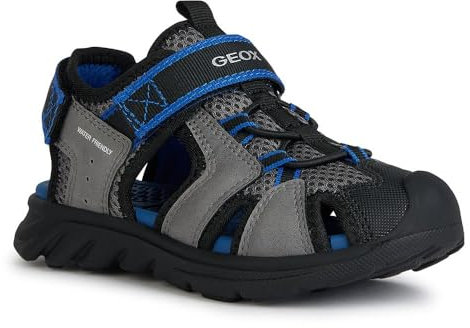 Geox Garçon J Sandal Airadyum Bo, Grey Royal, 25 EU