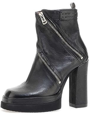 A.S.98 VELMA STIVALETTI in Pelle Donna NERO 37