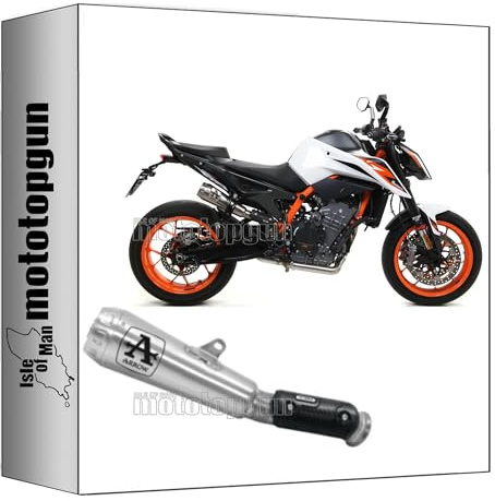 arrow 71890PRI auspuff zugelassen pro-race nichrom endkappe edelstahl kompatibel mit ktm 890 duke r 2020 2021 2022 2023 mototopgun