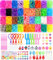 Tomylv 2500+ Loom Bänder Set, 36 Farben Bunte Gummibänder Kit für Armbänder, DIY Elastisches Loombänder Armbänder Selber Machen mit Perlen Haken Charms Loombänder Kasten Set für Jungs Mädchen Kinder