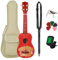 21 Zoll Ukulele 4 Saiten Mini-Ukulele-Gitarre Mit Bag Tuner Saiten Kapodaster Und Ukulele-Picks Ukulele Einsteiger Kit