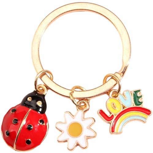 Porte-Clés En Métalporte-Clés Coccinelle À Sept PointsPendentif Insecte CoccinellePendentif De Sac10 Pièces