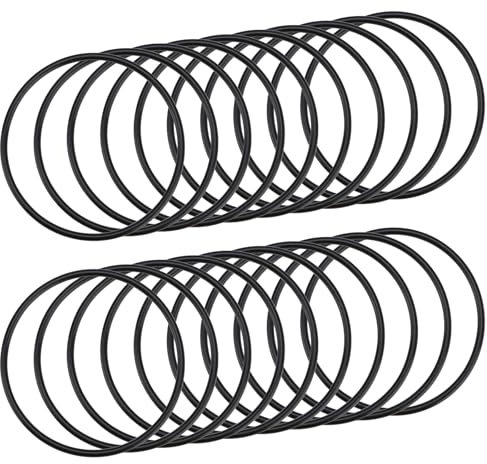 ECSiNG Nitrilkautschuk-O-Ringe, 76 mm Außendurchmesser, 70 mm Innendurchmesser, 3 mm Breite, metrische Dichtung für Wasserhahn, Sanitär, Automobil, Maschinen, Sanitärreparatur, Schwarz, 20 Stück