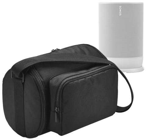 Generisch Taschen Kompatibel mit Sonos Move 2 2023/Bose SoundLink Max, Hohe Qualität Polyester Tragetasche mit Seitentaschen für Sonos Move 2 2023 und Bose SoundLink