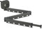 Wäscheständer,Ausziehbarer Klappbarer Kleiderstange Wandmontage mit Haken und Handtuchhalter,360° Drehbar Kleiderständer, Wand Wäscheständer für Balkon,Wäsche,Badezimmer,Terrasse,Wohnung,Drei Falten