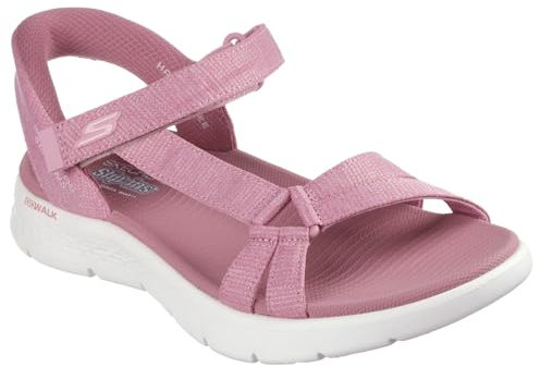 Skechers Femme Go Walk Flex Illuminate Shopping-feed;mujer;sandalias-mujer, Mauve Textile, 36 EU