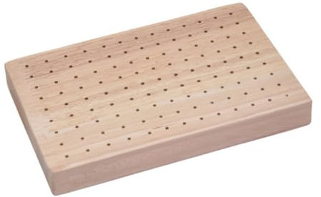 Ciieeo Support à Brochettes pour Apéritifs Présentoir à Nourriture avec Trous Support De Pique-Fruits Bois pour Fêtes