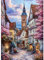 QINRUBB DIY Kirchen Diamond Painting Erwachsene, 5D Alte Stadt Diamant Painting Bilder Anfänger, Blumen Runder Vollbohrer Diamanten Malerei Stickerei Kreuzstich Geschenke Home Wand Dekor 30x40cm