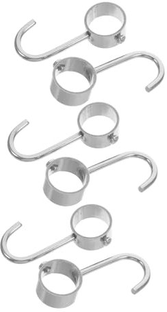 Tofficu 6stücke Haken Für Rundrohre Aufhängemöglichkeit Für Küchengeräte Und Kleidung Durchmesser Platzsparende Organizer-lösung Für Ihre Wohnung