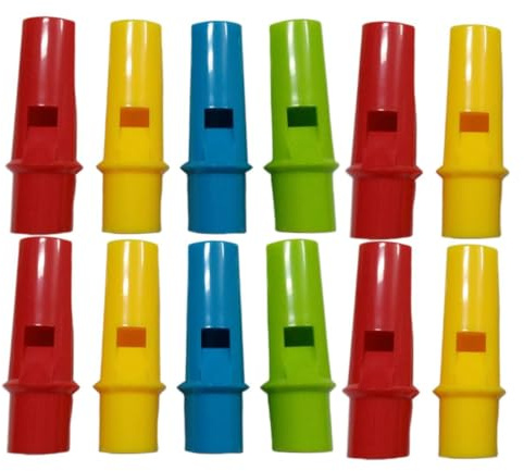 BESPORTBLE 12pcs Creative Cylinder Shape Pan Flutes Circular Flute Whistles Diy Music Instrument Toys for Boys and Girls for Educational Fun and Diy Projects Random Color