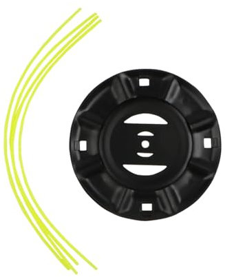 Tete debroussailleuse,Tête de rechange pour coupe-bordures, tête de coupe universelle avec 4 fils de coupe, pièces de rechange pour tête de coupe, compatible avec la plupart des tondeuses (A)