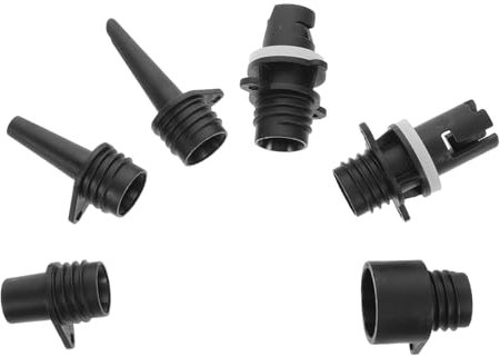 JUMPLAWN 6Pcs Inflatable Pump Adapter Set for Kayak Air Mattress Boats and Paddle Boards Compact Electric Air Pump Converter for Outdoor Camping and Water Sports