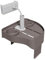 Vassoio per telefono da piscina, organizer per vasca idromassaggio, supporto per bevande a bordo piscina, 26 x 27 x 45 cm, antiscivolo, multiuso, per vasca da bagno, balcone, spiaggia, bagno
