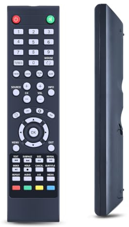 RYQIF Telecomando di ricambio adatto per ZEPHIR Smart TV TS43UHD-2, TS43UHD-2 TS32HD-2, TS-32HD2, ZVS55UHD-2, ZVS55UHD-2, ZVS55UHD TS-32HD-2 TS50UHD, TS40FHD, TS32HD, TS43UHD, TS43UHD2