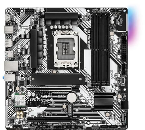 scheda madre Fit For ASROCK B760M Pro-A WiFi Intel B760 LGA 1700 DDR5 256 GB Hyper M.2 Wi-Fi 6E Supporto CPU I9-14900 I5-14500