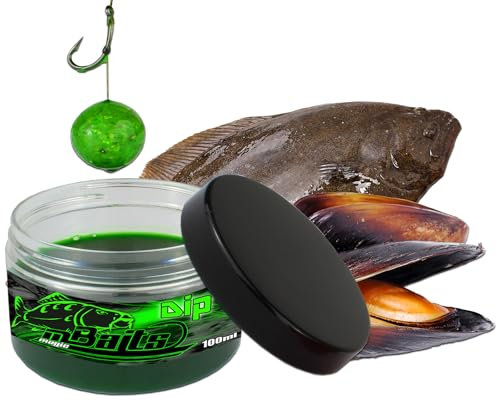Angel-Berger Magic Baits Boilie Dip Amino Booster Dip Lockstoff Aroma Köderdip Liquid Karpfen Angeln (Muschel-Hulibut)