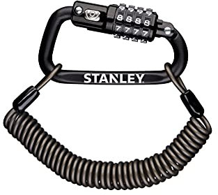 Stanley S744-030 Candado de Mosquetón, Negro